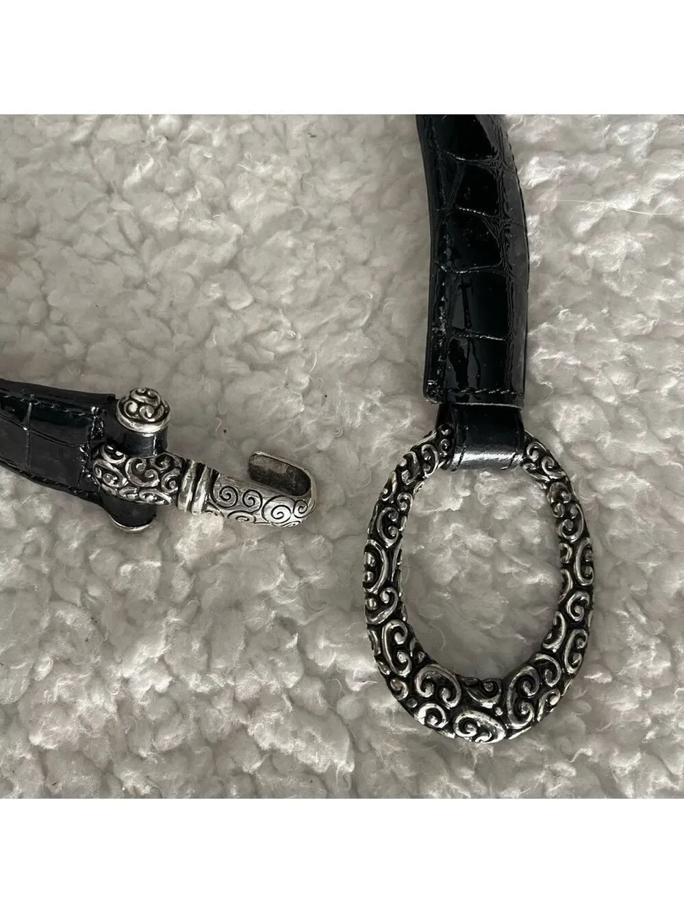 Stylish Black and Silver Women's Belt